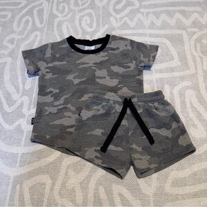 Olive + Scout Camo Short & Tee Set 2T